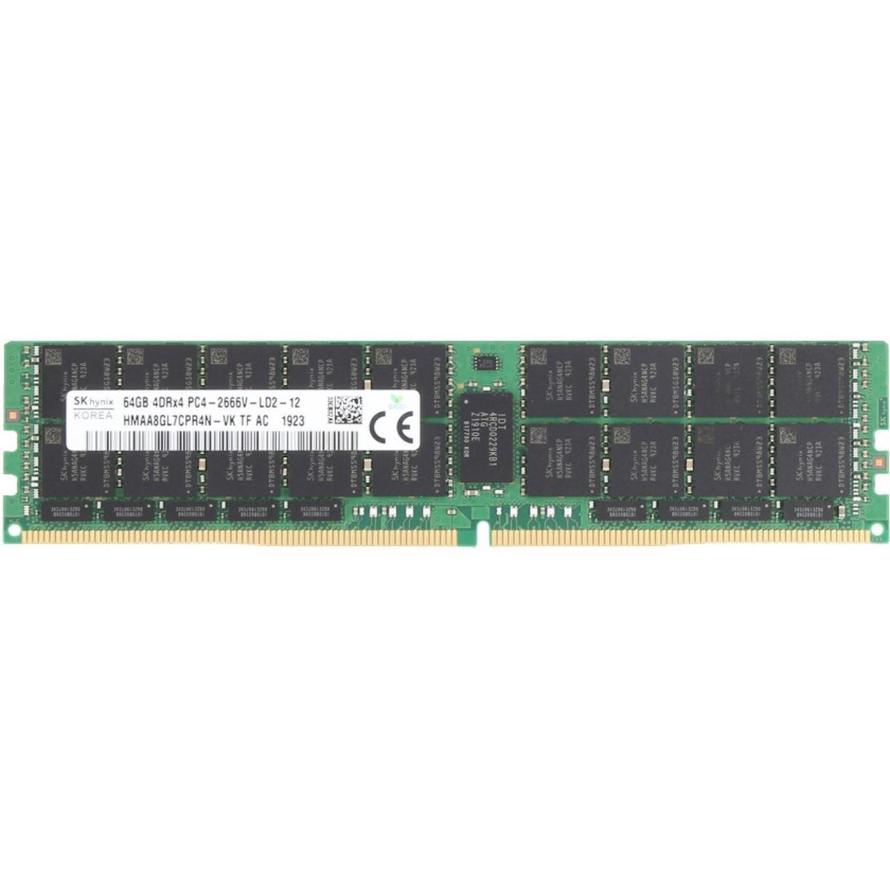 Alt view image 3 of 3 - Hynix 64GB 4DRx4 LRDIMM- 2666MT/s Load Reduced (HMAA8GL7CPR4N-VK-OSTK)