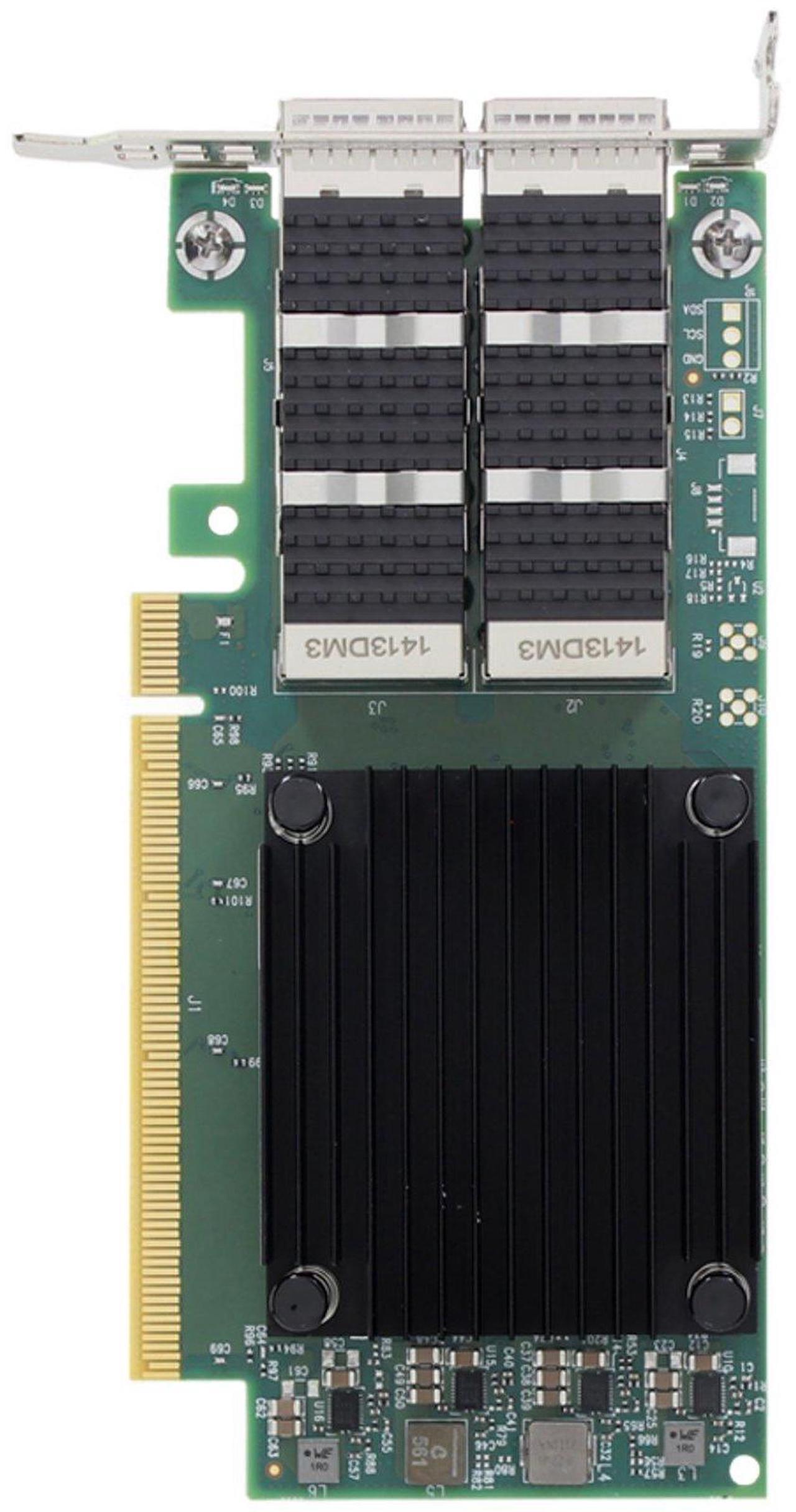 Alt view image 5 of 5 - Dell Mellanox ConnectX-6 CX623106A Dx Dual 100GbE QSFP56 LP Adapter (F6FXM)