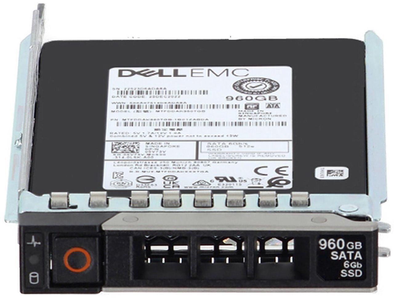 Alt view image 2 of 5 - Dell 960GB 6Gbps SATA MU TLC 7mm 2.5 SSD 512e 5400 Max (5V73V)