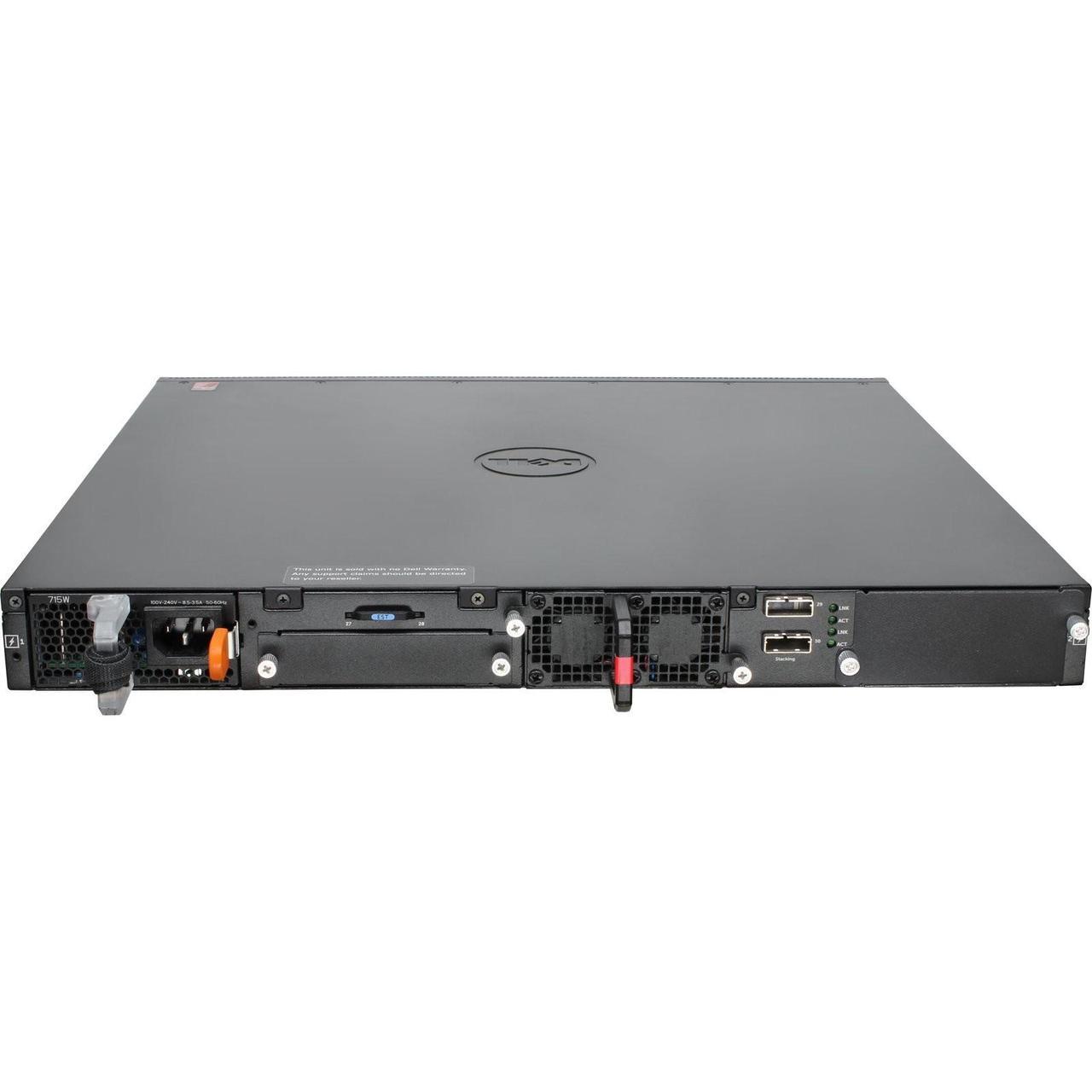Alt view image 5 of 5 - Dell Networking S3124P 24P 1GbE PoE+ 2P 10GbE SFP+ Switch (Kit)
