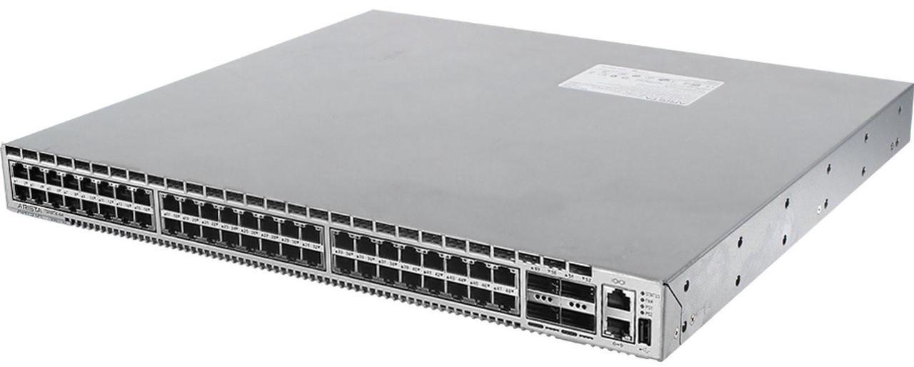 Alt view image 3 of 5 - Arista DCS-7050TX-64-R 48P 10GbE RJ45 4P 40GbE QSFP+ RA Switch