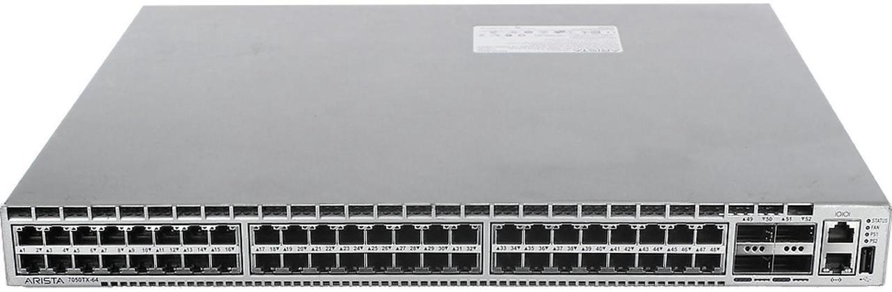 Alt view image 2 of 5 - Arista DCS-7050TX-64-R 48P 10GbE RJ45 4P 40GbE QSFP+ RA Switch