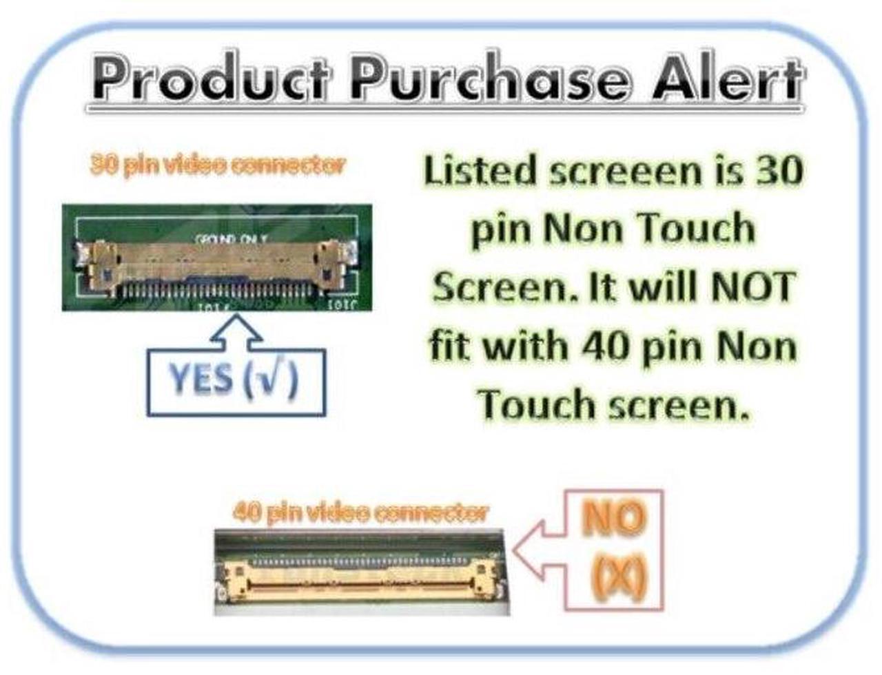 Alt view image 6 of 7 - HD LCD Screen for HP L25979-001 14-CF2111WM 14-CF2112WM 14-CF2113WM 14" Display