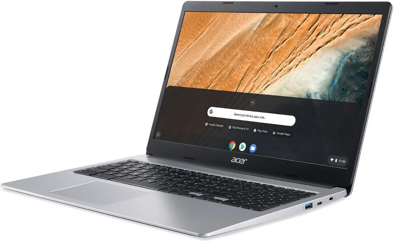 Alt view image 4 of 7 - Acer Chromebook 15.6" HD Intel N4000 4GB RAM 32GB eMMC + Protective Sleeve