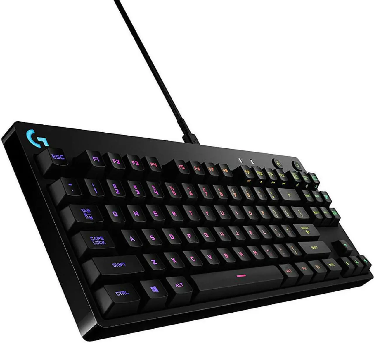 Alt view image 3 of 6 - Logitech G Pro Mechanical Gaming Keyboard with 16.8 Million Color RGB Backlit