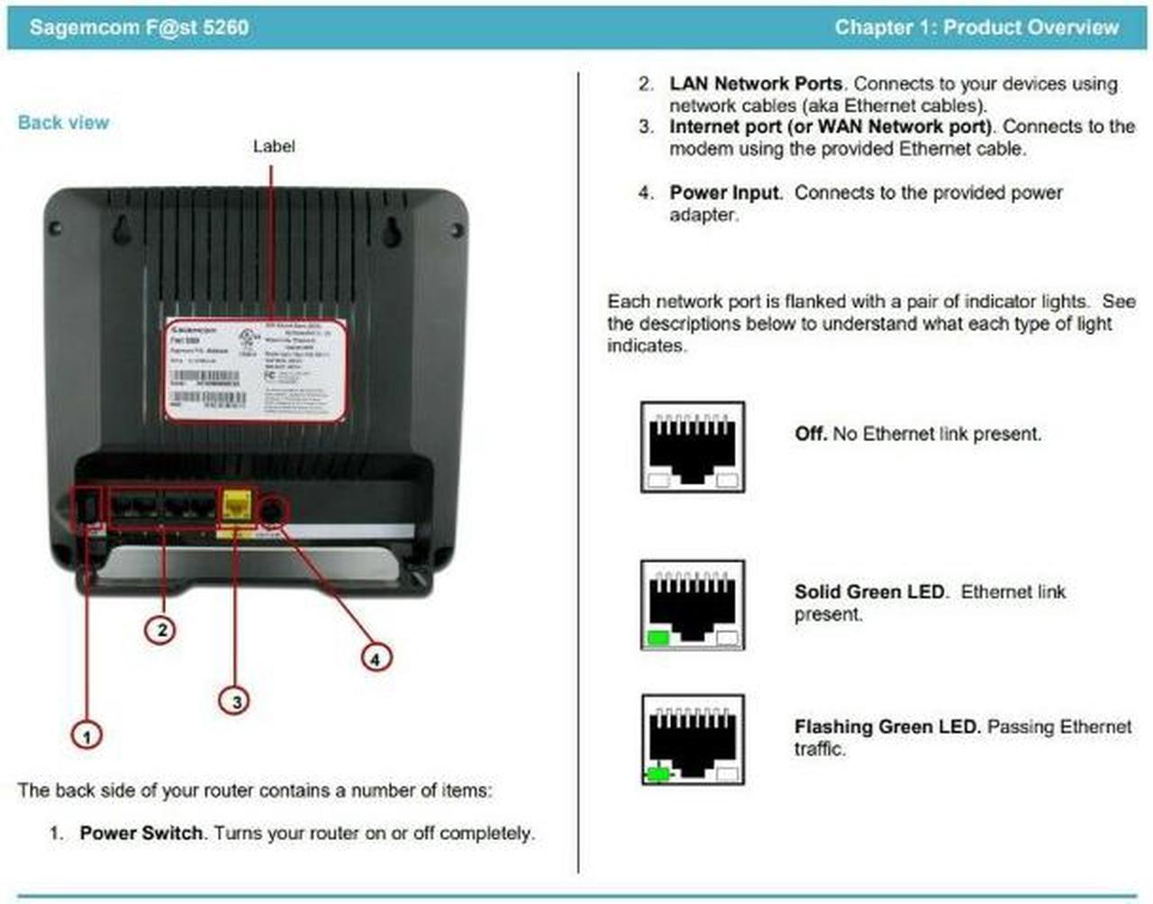 Alt view image 4 of 7 - SAGEMCOM FAST 5260 DUAL-BAND WIRELESS WI-FI ROUTER