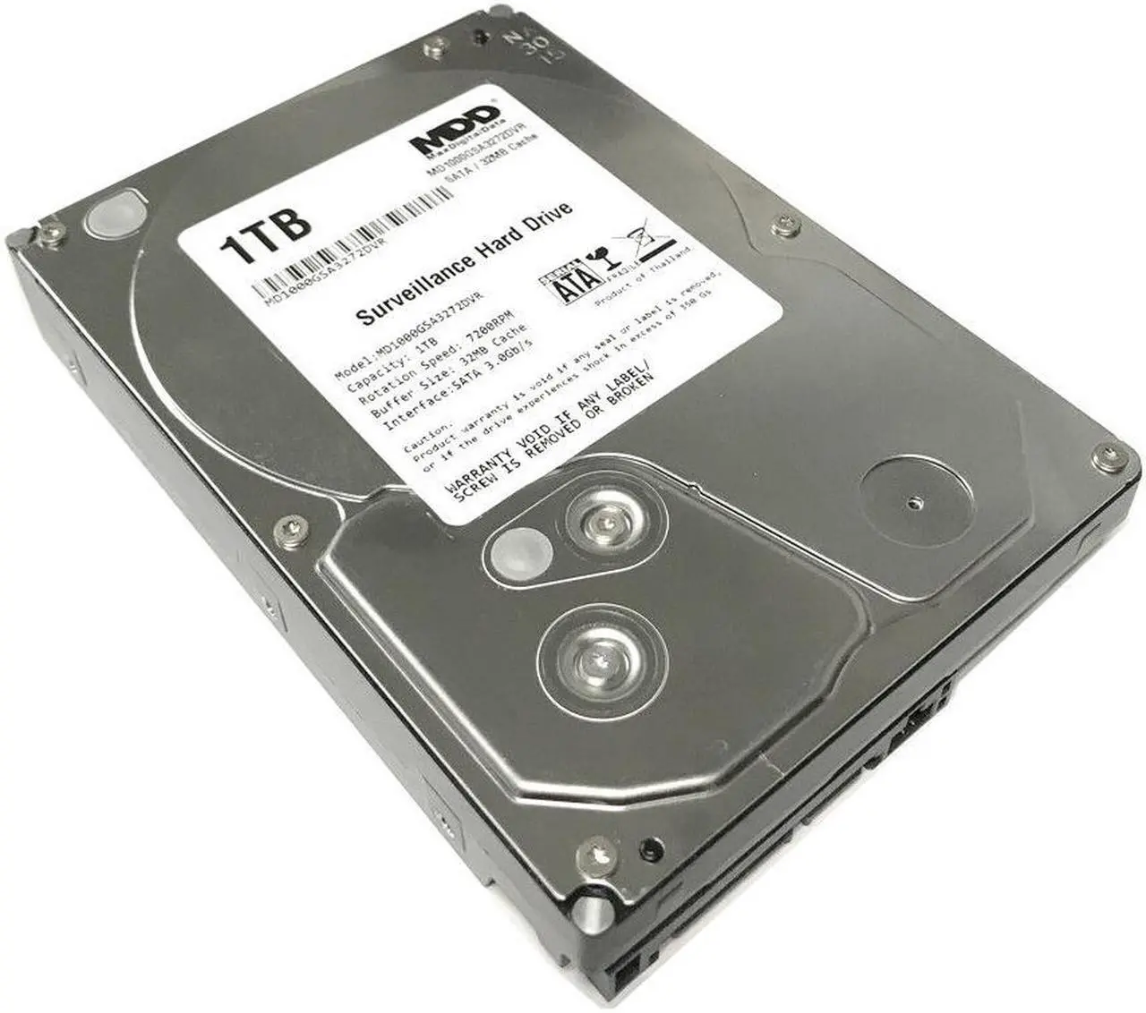 Main image of MDD 1TB 7200RPM SATA 3.5" Surveillance Hard Drive -CCTV DVR, Security System