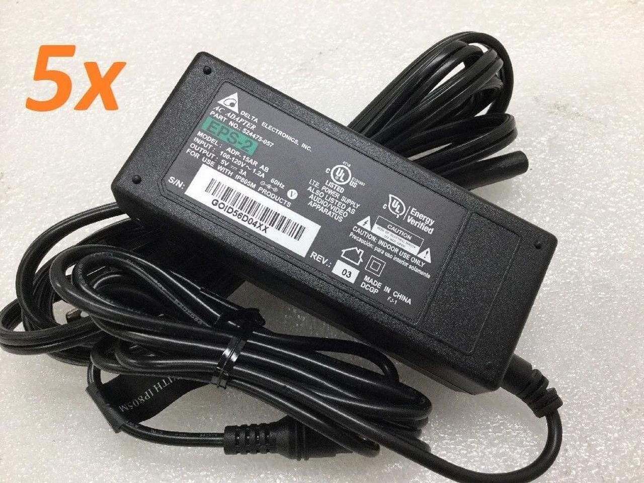 Main image of Lot of (5) - Delta 15W 5V 3A ADP-15AR AA AC-DC Power Supply Charger 1.2A EPS-2