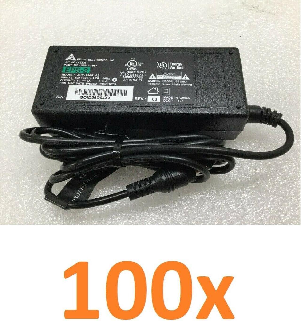Main image of Lot of 100 - Delta 15W 5V 3A AC Adapter ADP-15AR Power Supply Charger EPS-2
