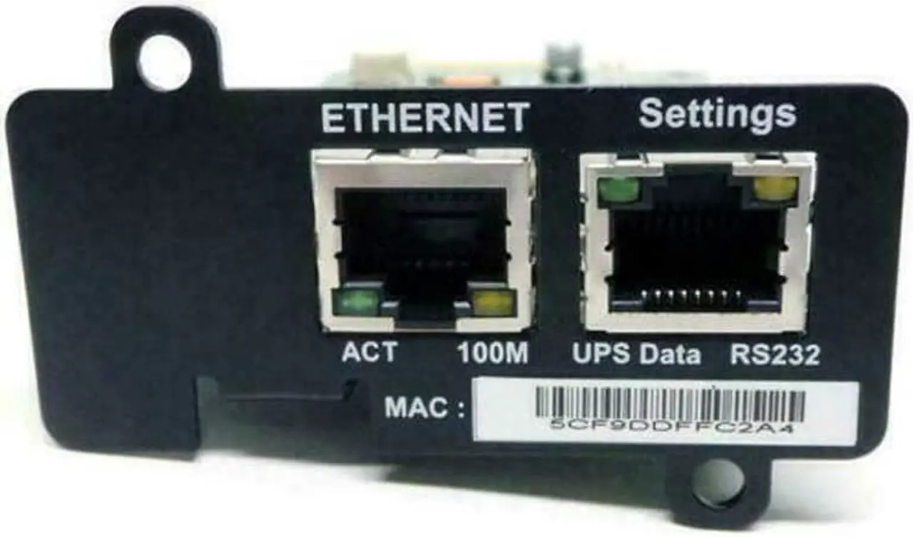 Alt view image 5 of 6 - Dell PowerEdge M1000E M600 M605 UPS Network Management Card H910P Dual Port
