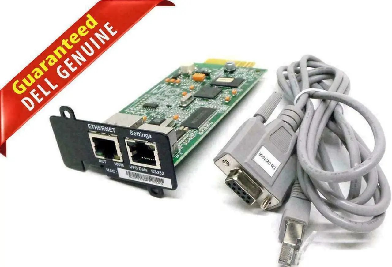 Main image of Dell PowerEdge M1000E M600 M605 UPS Network Management Card H910P Dual Port