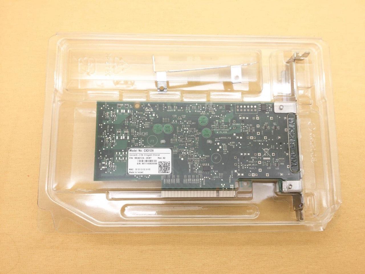 Alt view image 2 of 2 - CX312A Mellanox ConnectX-3 EN Dual Port 10 Gigabit PCI-E3x8 Card MCX312A-XCBT