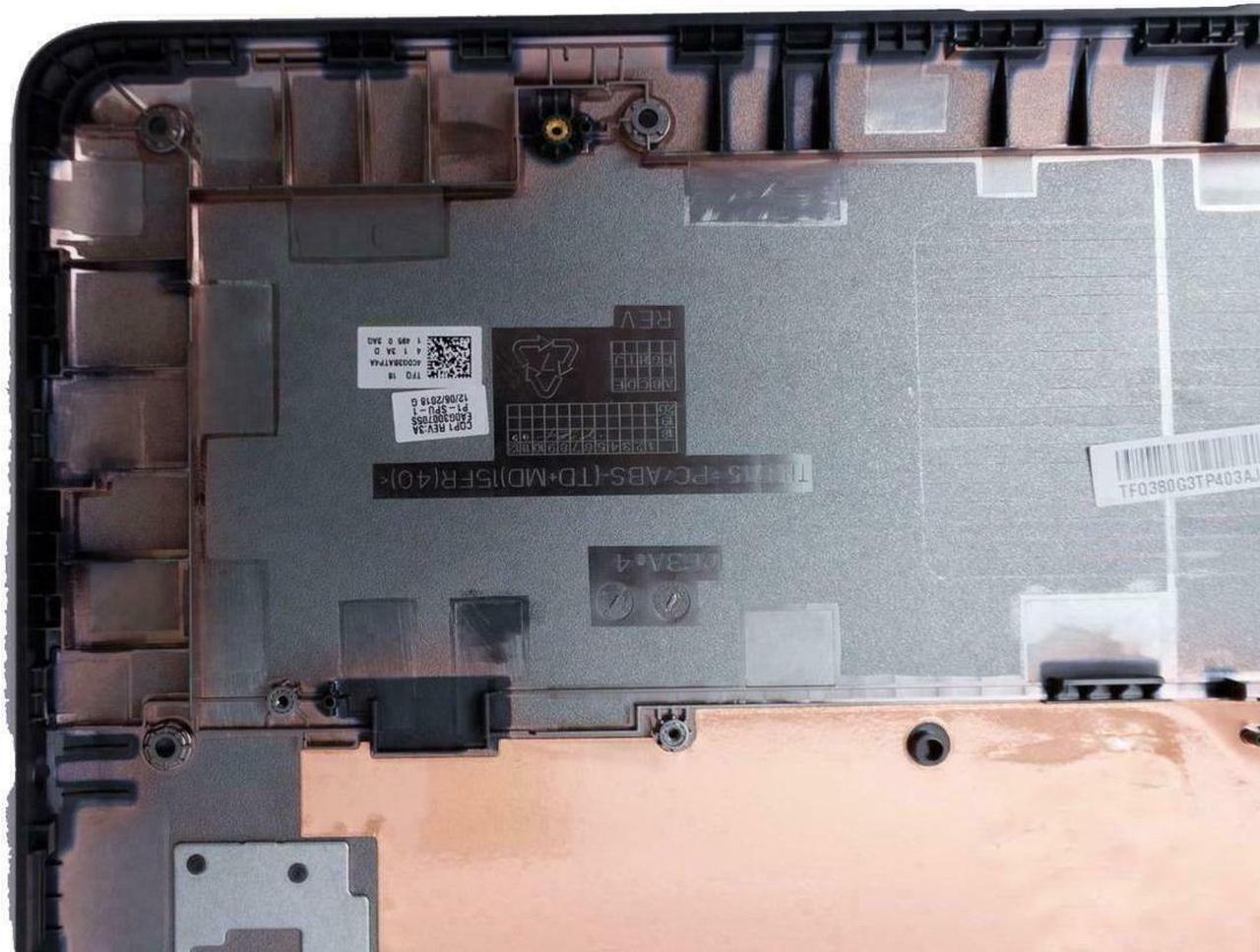 Alt view image 5 of 5 - HP ChromeBook 14-CA Laptop Bottom Base Cover 14.0" Black L14329-001 380G3TP403