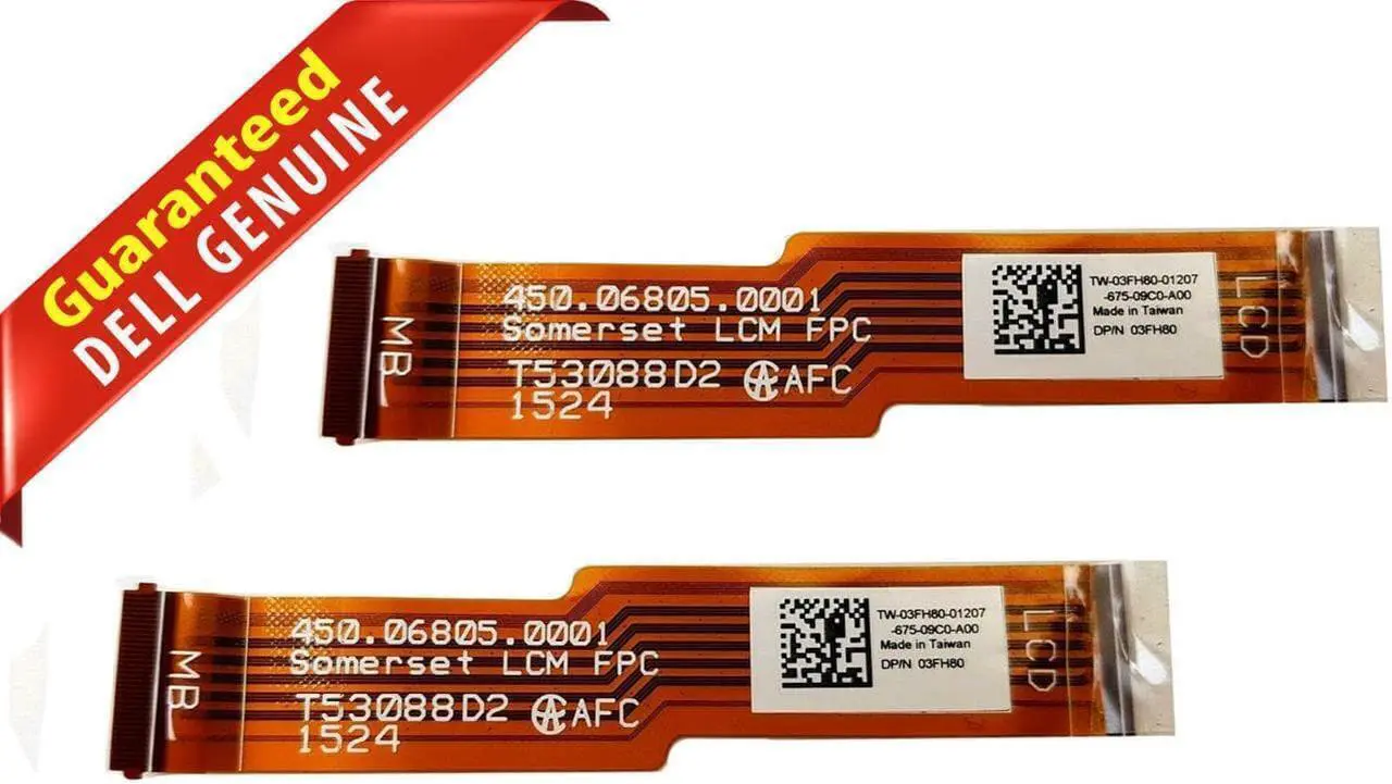 Main image of LOT x 2 Dell Venue 10 Pro 5056 Tablet 10.1" LCD Video Cable 3FH80 450.06805.0001