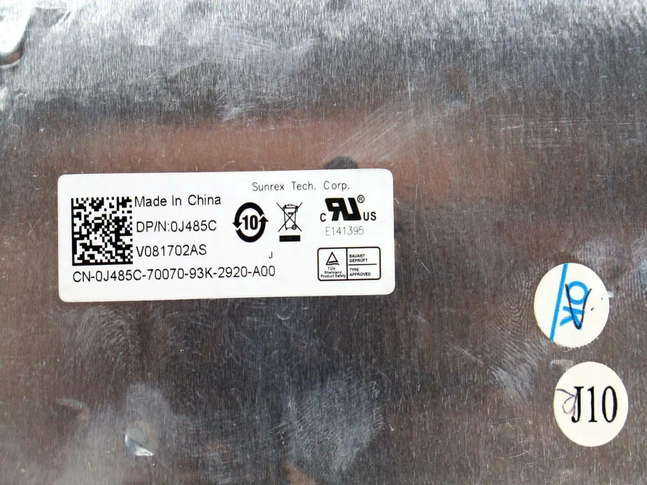 Alt view image 4 of 4 - Genuine Dell Vostro 1710 1720 US Keyboard V081702AS1 0J485C J485C