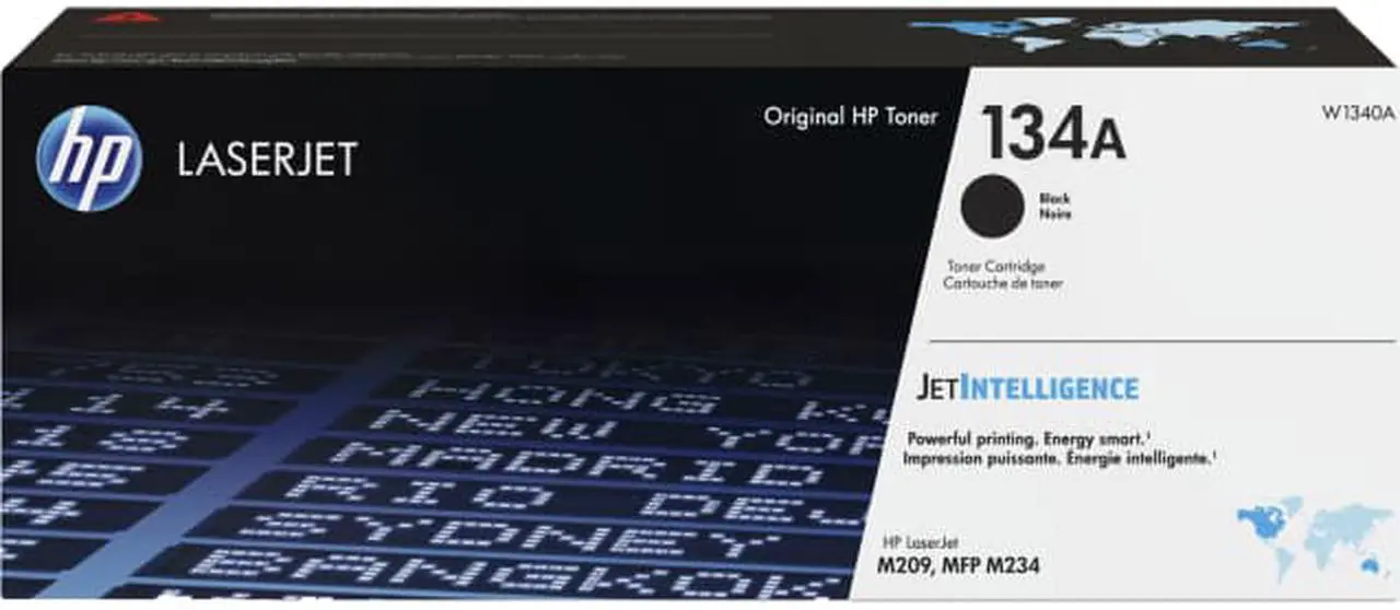 Main image of HP 134A Black Original LaserJet Toner Cartridge, ~1,100 pages, W1340A