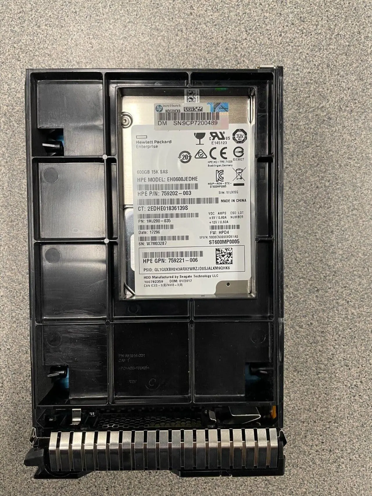 Main image of (NOT FOR HOME PC!) HP G8/G9 600GB 12G 15K 3.5 SAS SC 765424-B21 765867-001 HDD HARD DRIVE 3.5"