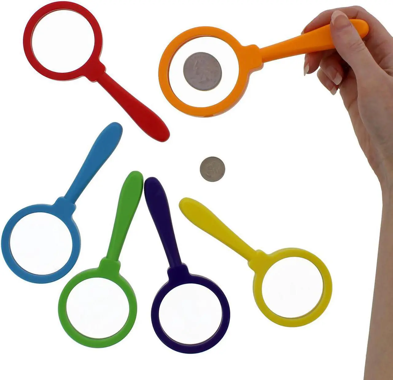 Alt view image 4 of 5 - Kids Magnifying Glass Set – 6 Pack Large Plastic Magnifying Glasses