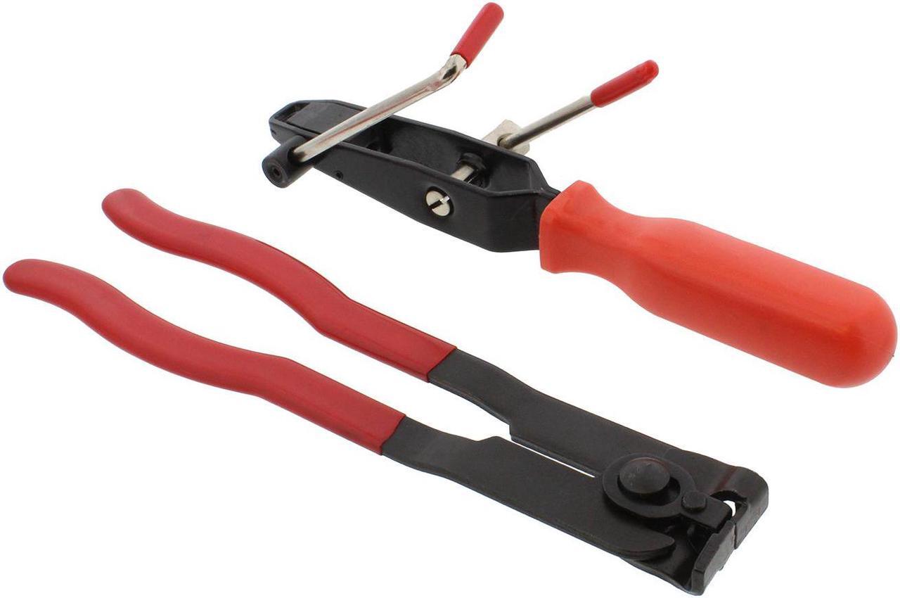 Alt view image 3 of 7 - ABN CV Joint Ear Clamp Tool & Boot Crimp Pliers 2-Piece Kit  Hose Clamping Set
