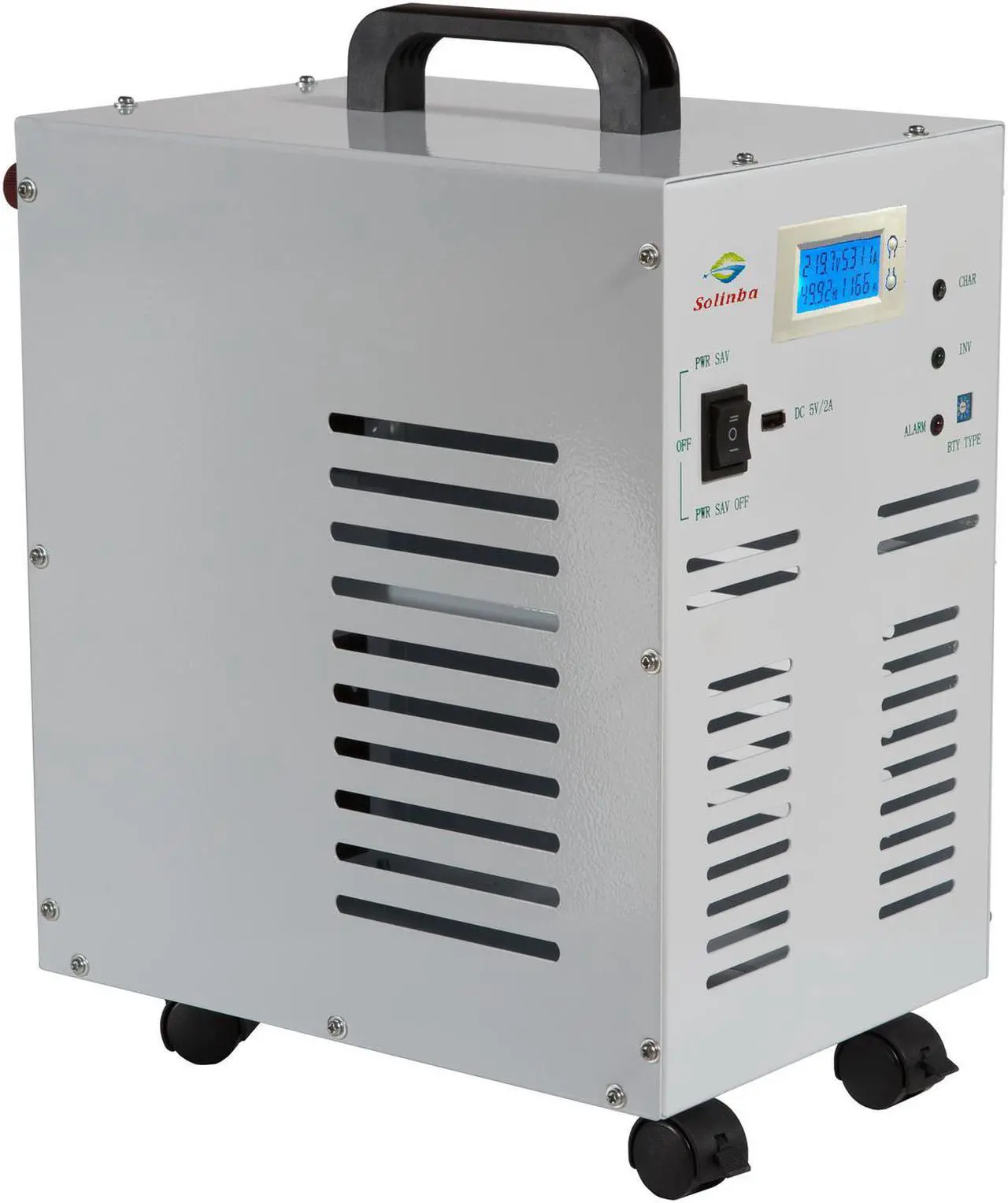 4000w/Peak 12000w Pure Sine Wave Off Grid Power Inverter+ Max 80A Battery Charger+UPS+LCD Display DC to AC Converter Generator DC48v to AC110v 60Hz