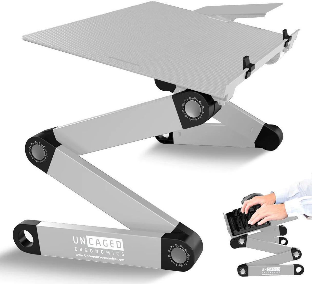 Main image of WorkEZ Adjustable Keyboard Stand for Desktop Computer Keyboard Riser for desk Keyboard and Mouse Riser for Standing Adjustable Keyboard and Mouse Stand aluminum ergonomic keyboard tray keyboard shelf