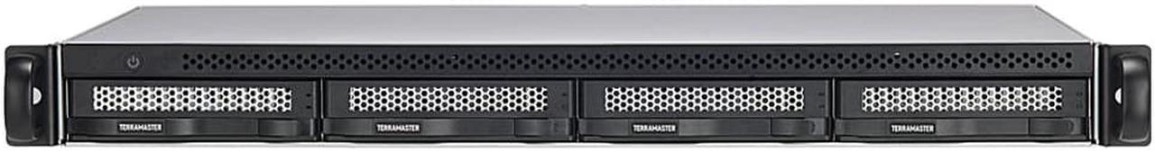 TERRAMASTER U4-423 2.5GbE NAS Rackmount 1U 4-Bay High Performance for SMB with N5105/5095 Quad-core CPU, 4GB DDR4 Memory, 2.5GbE Port x 2, Network Storage Server (Diskless)