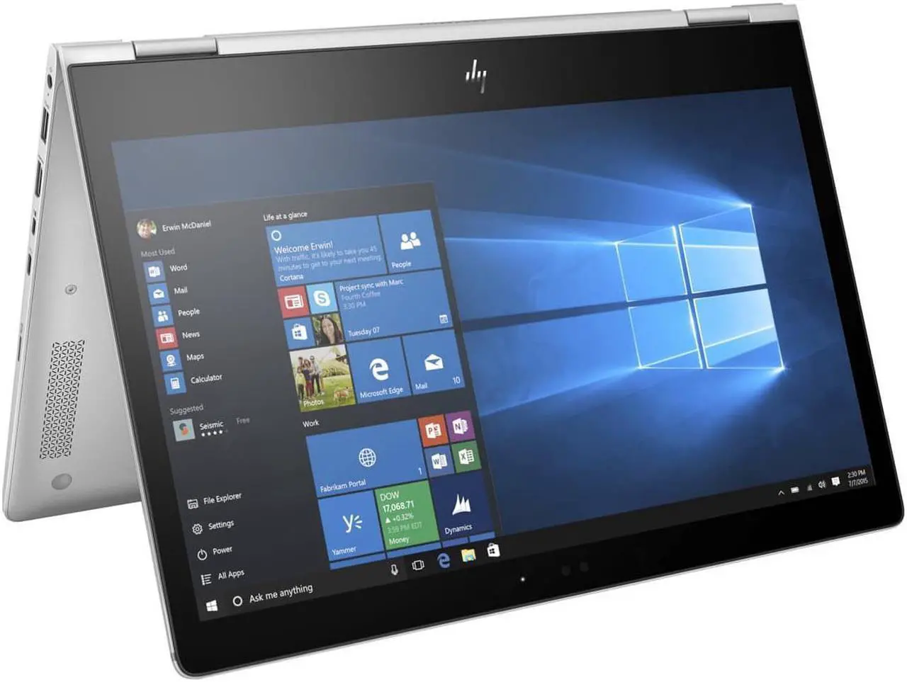 Alt view image 8 of 8 - HP Elitebook x360 1030 G2 Laptop 13.3" FHD Touch i7-7500U 16GB 512GB WIFI/BT W10