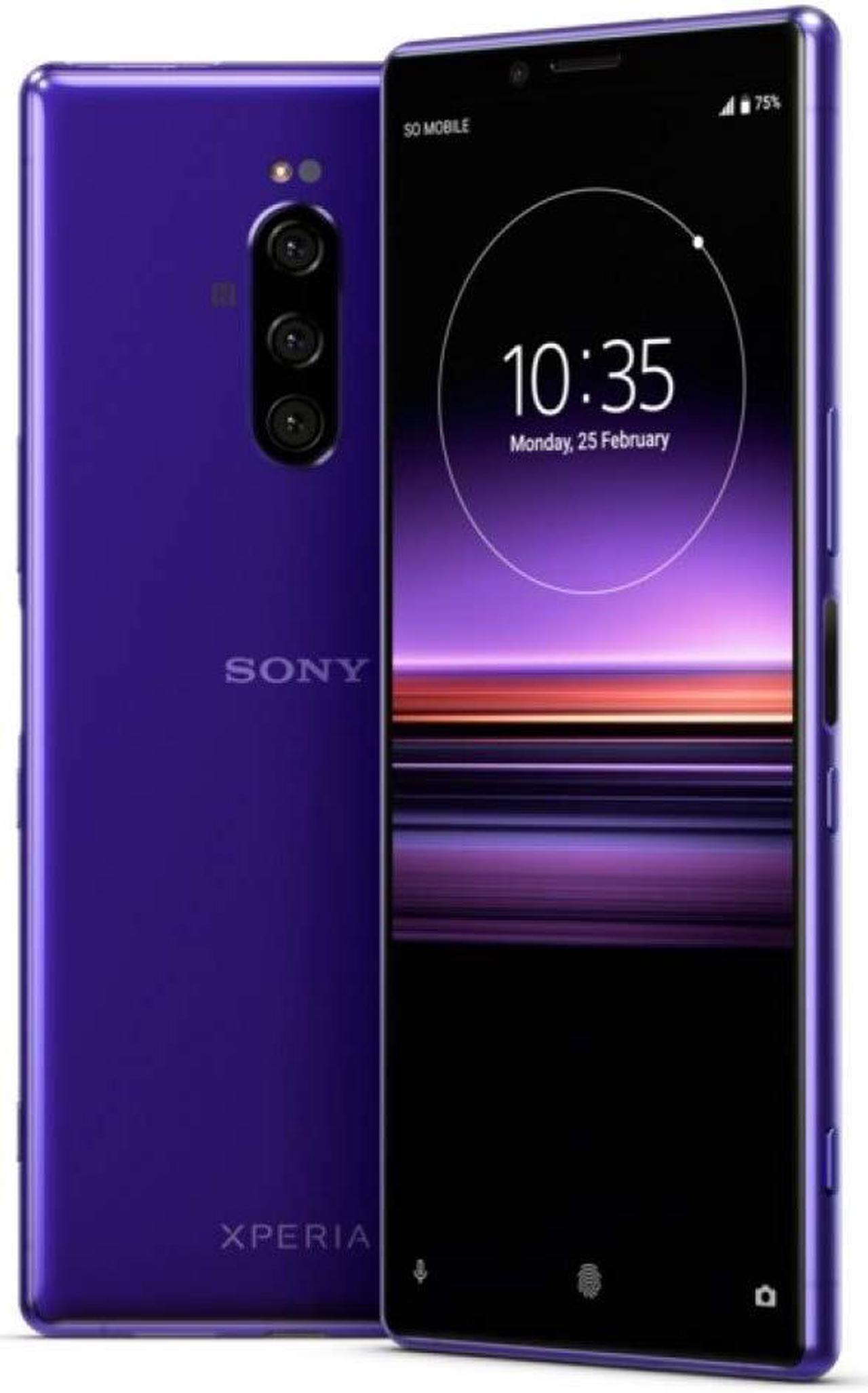 Main image of Sony Xperia 1 J9110 Dual-SIM 128GB/6GB Dual Sim - International Model - No Warranty in The USA - GSM ONLY, NO CDMA - Purple