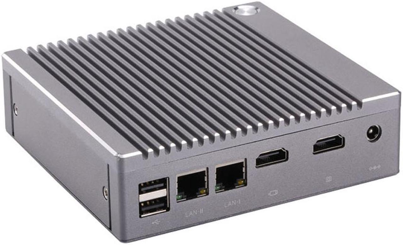 Desktop Computer Fanless Mini PC Windows 10 OEM/Linux with Intel Celeron N2940 Quad Core CPU, Dual Lan, Dual HD Port, 2G RAM 32G SSD