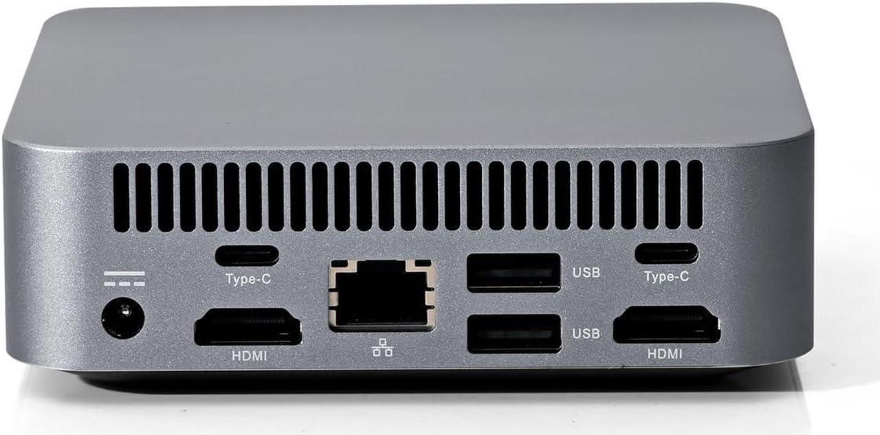 Partaker 4K Mini PC, Desktop Computer, HTPC, Kodi Box, Core I7 1185G7, Windows 11, B10, 2 x Full Featured Type-C, 2 x HDMI2.0b, Support TypeC PD, 8GB RAM, 256G M.2 SSD - OEM