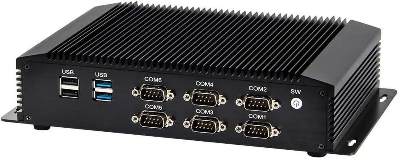 Alt view image 5 of 6 - Partaker Industrial PC, Fanless Mini PC, IPC, Windows 11 or Linux Ubuntu, Intel Core I7 4500U, I26, 2 x LAN, GPIO, 6 x COM RS232 422 485, 8G RAM, 128G SSD 1TB HDD