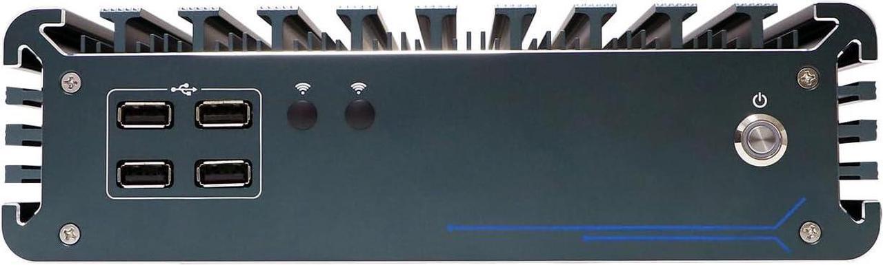 Alt view image 6 of 6 - Partaker Fanless Industrial PC, Mini Computer, IPC, Core I7 1255U, Windows 11 Pro, I15, 4 x HDMI, 2 x LAN, 4 x COM COM1/2 for RS232/RS485, TPM2.0, 32G RAM, 1TB SSD