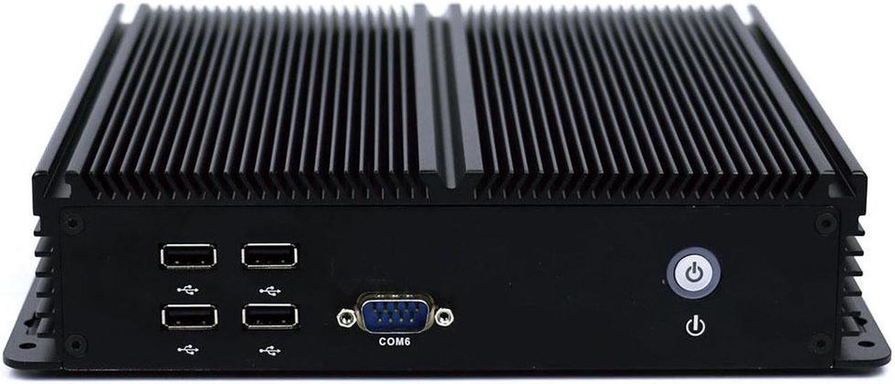 Alt view image 4 of 4 - Fanless Industrial PC Rugged Computer IPC Mini PC Windows 10 Pro/ Linux with Intel Core I5 4210U 6 COM Dual LAN 3G 4G WiFi Support SIM Slot 4G RAM 1TB HDD Partaker I17