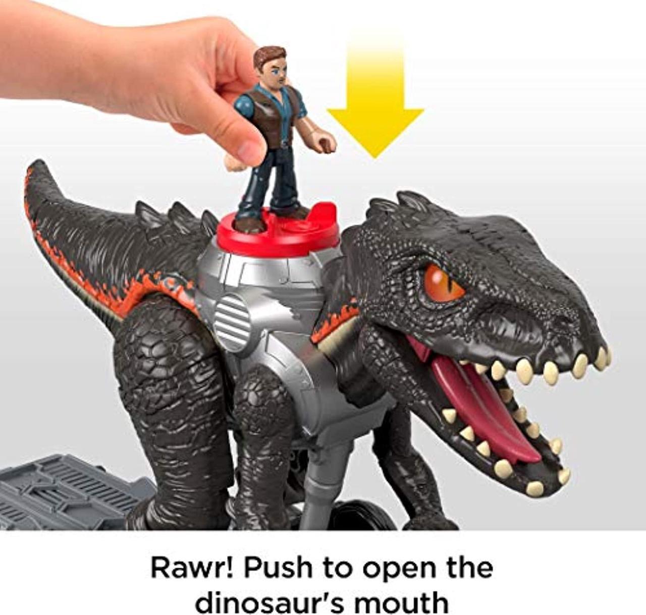 Alt view image 17 of 18 - Fisher-Price Imaginext Jurassic World, Walking Indoraptor Dinosaur
