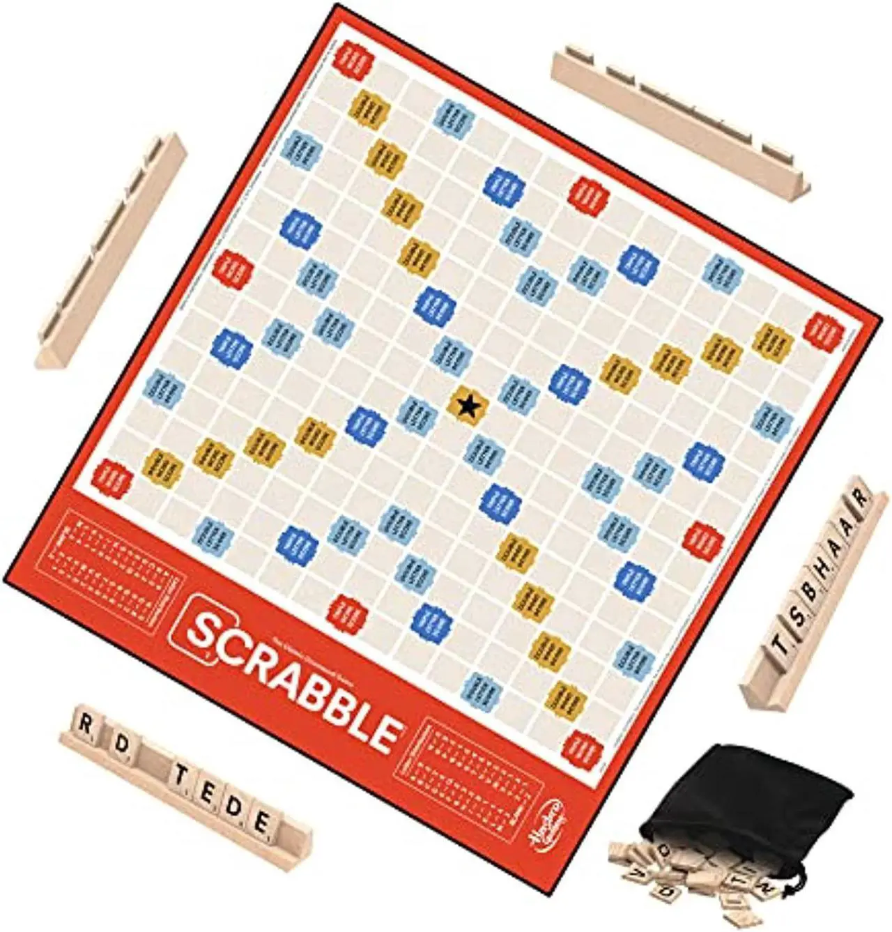 Alt view image 3 of 8 - F4204 Scrabble Board Game, Classic Word Game for Kids Ages 8 and Up, Fun Family Game for 2-4 Players, The Classic Crossword Game Hasbro