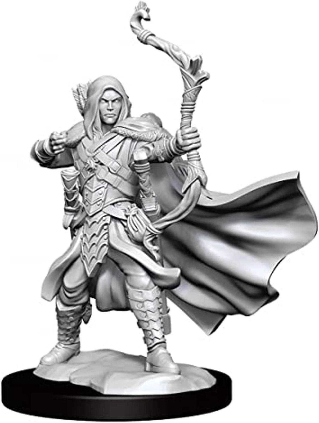 Alt view image 3 of 7 - 75009 D&D Frameworks W1: Elf Ranger Male Miniature WizKids