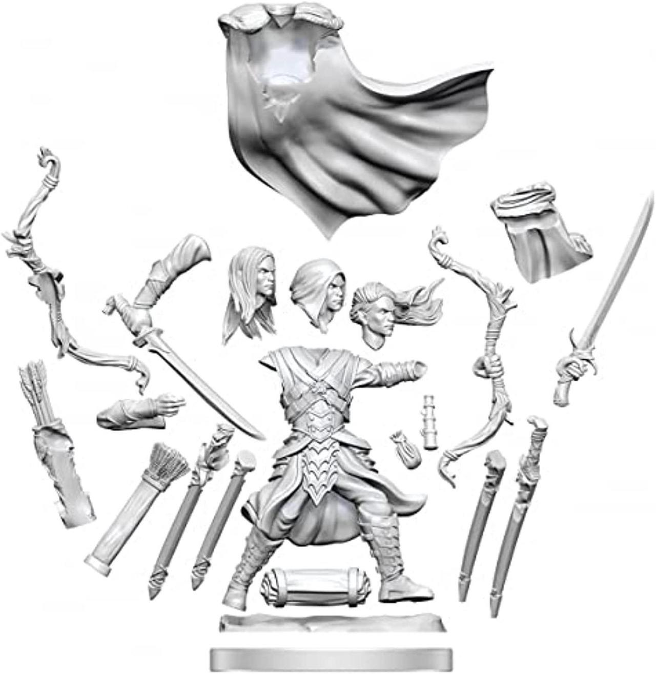 Main image of 75009 D&D Frameworks W1: Elf Ranger Male Miniature WizKids