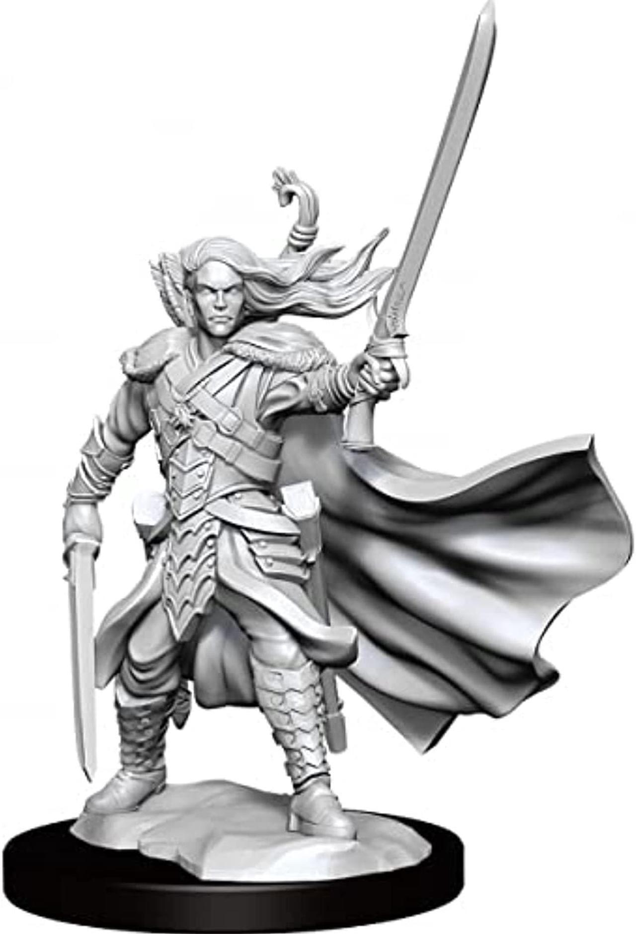 Alt view image 4 of 7 - 75009 D&D Frameworks W1: Elf Ranger Male Miniature WizKids