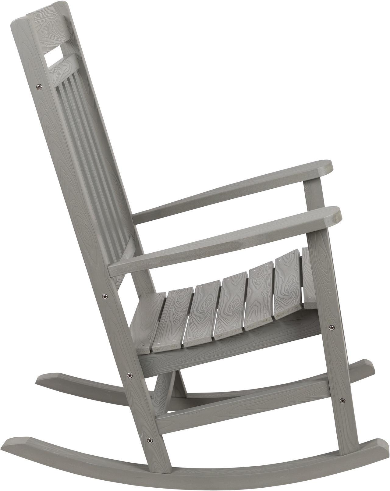 Alt view image 7 of 20 - Winston All-Weather Rocking Chair in Gray Faux Wood