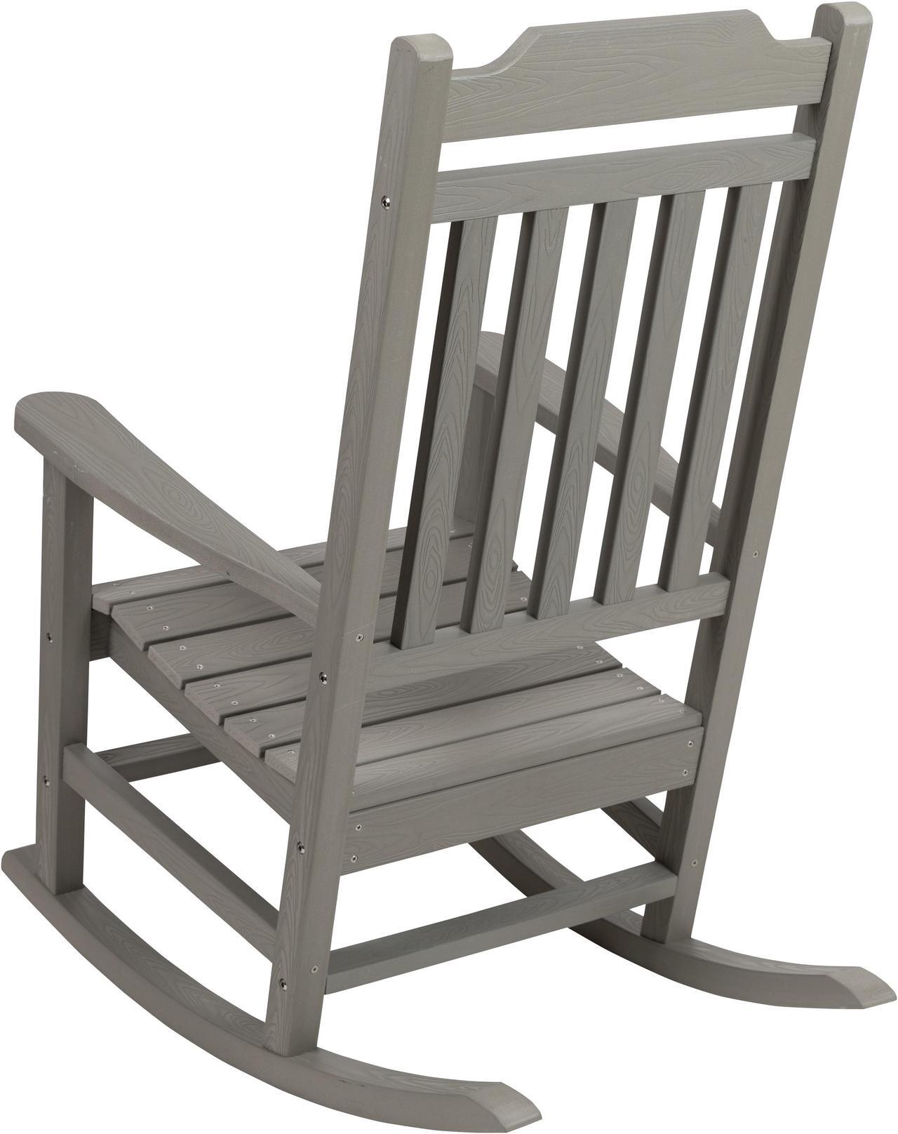 Alt view image 6 of 20 - Winston All-Weather Rocking Chair in Gray Faux Wood