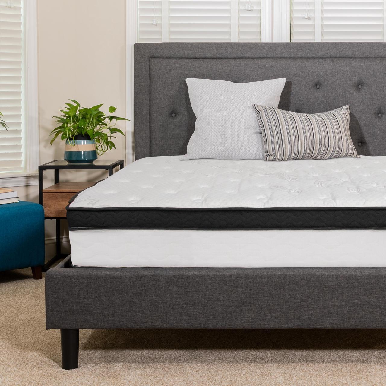 Alt view image 6 of 14 - Capri Comfortable Sleep 12 Inch CertiPUR-US Certified Memory Foam & Pocket Spring Mattress, Full Mattress in a Box
