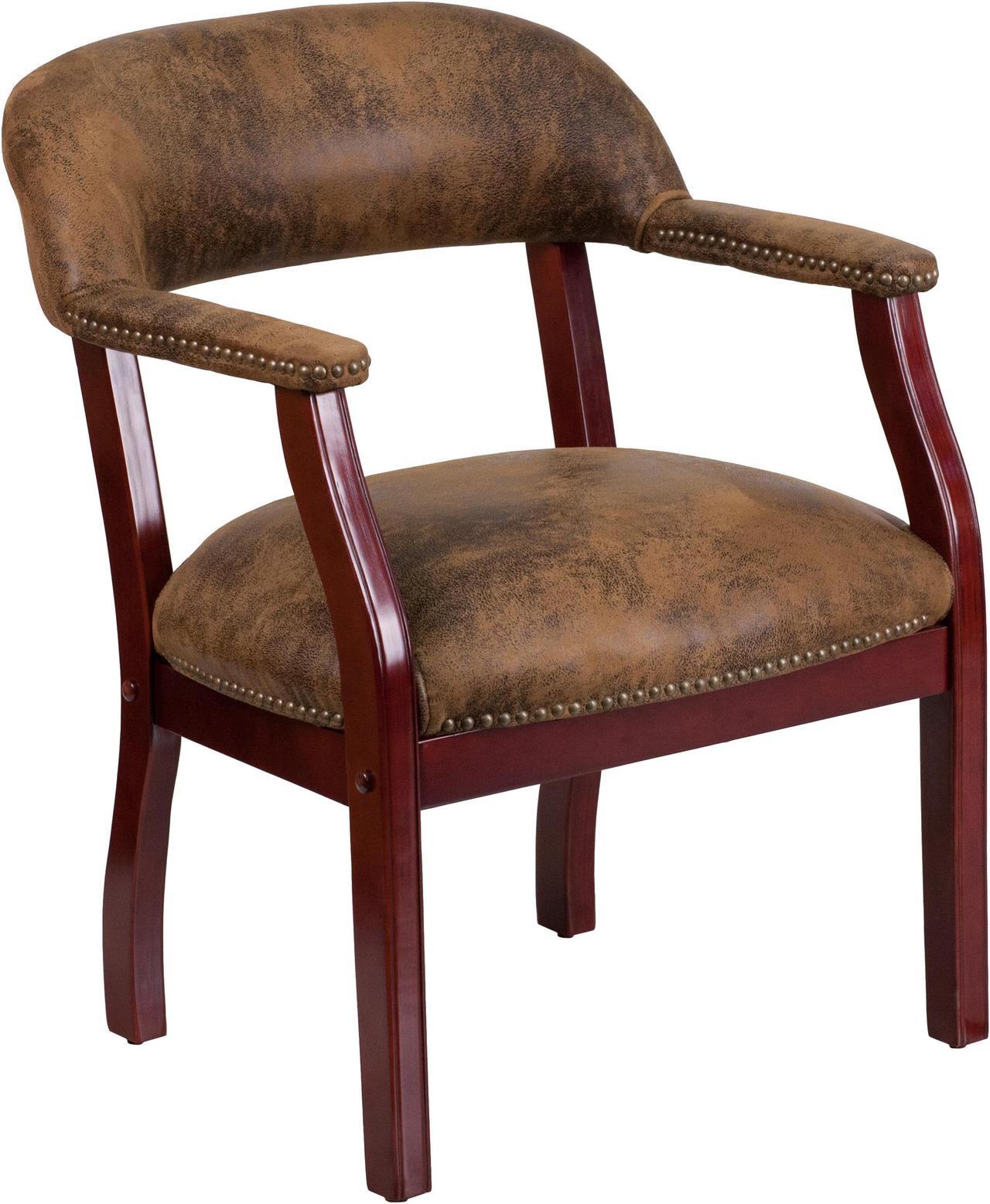 Main image of Flash Furniture B-Z105-BRN-GG Bomber Jacket Brown Luxurious Conference Chair