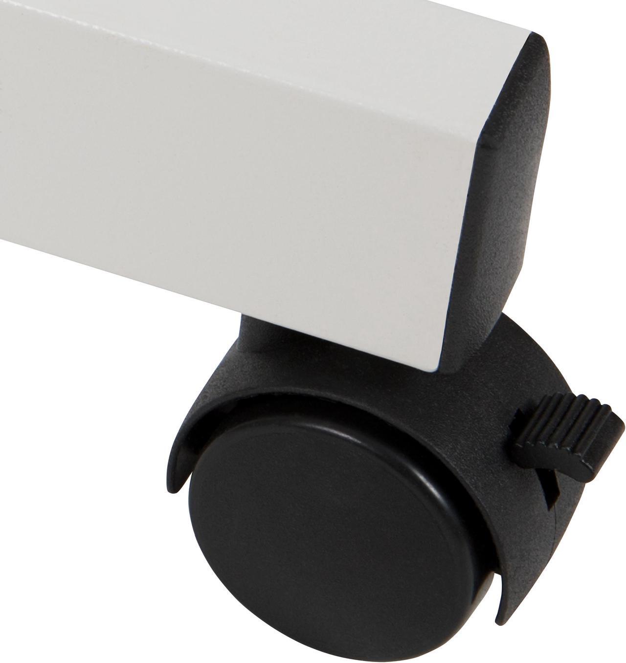 Alt view image 5 of 20 - HERCULES Series 64.25"W x 64.75"H Reversible Mobile Cork Bulletin Board and White Board with Pen Tray