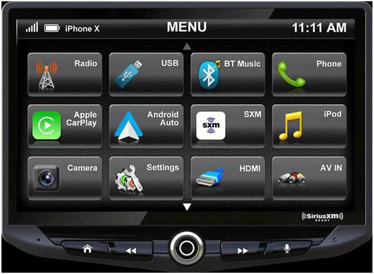 Alt view image 5 of 10 - Stinger HEIGH10 UN1810 AM/FM/Audio/Video Receiver w/ 10-inch Touch Screen and Mech-less Design - Single-DIN Mounting