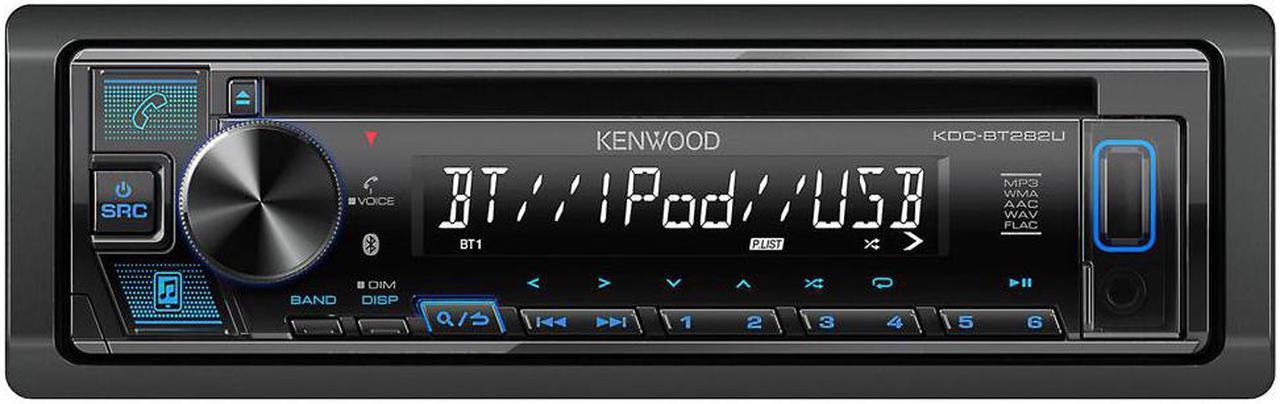 Kenwood KDC-BT282U CD Receiver with Bluetooth & 204 Segment 1 Line Text Display