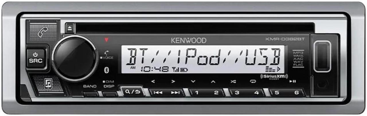 Alt view image 4 of 5 - Kenwood KMR-D382BT Marine CD Receiver & KFC-1673MRWL 6.5" 2-Way Marine Speakers