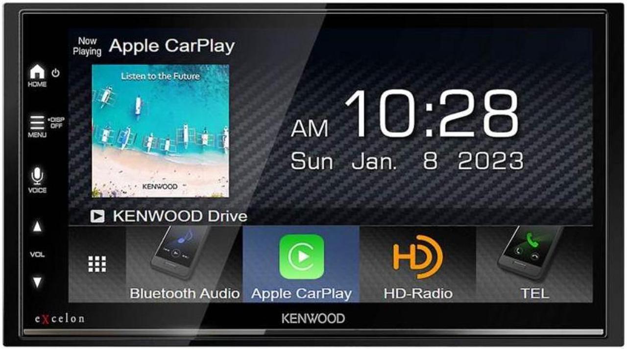 Alt view image 11 of 12 - Kenwood eXcelon DMX709S 2-DIN Car Stereo, Apple CarPlay/Android Auto, SXM Ready