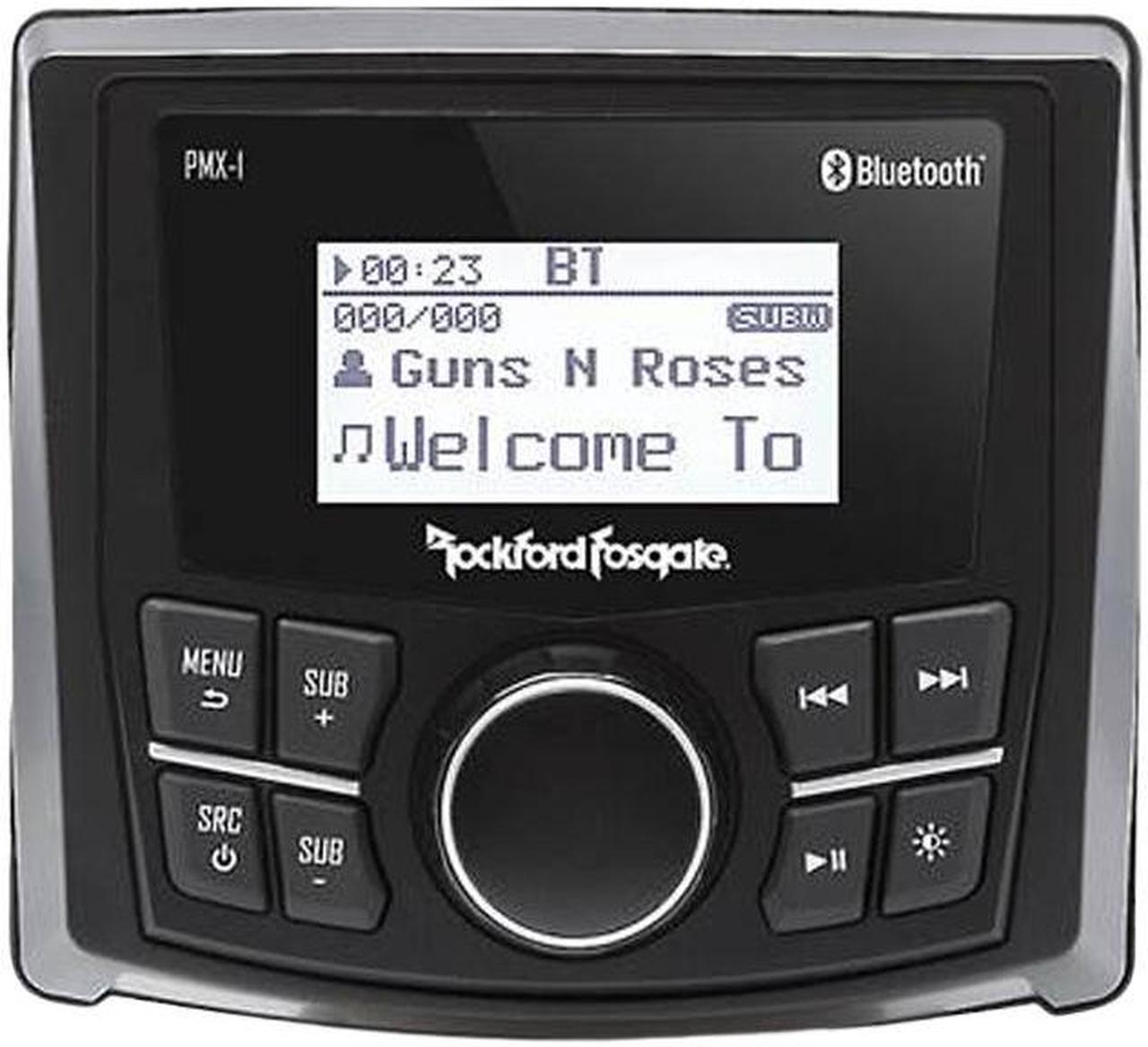 Rockford Fosgate PMX-1 Punch Marine Grade Receiver with 2.3 Inch Dot Display