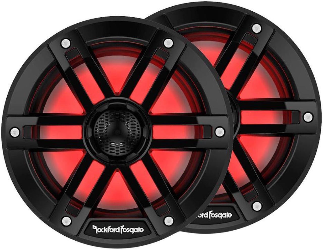 Rockford Fosgate M1-65B M1 Series 6.5" Color-Optix Marine Speakers (Black)