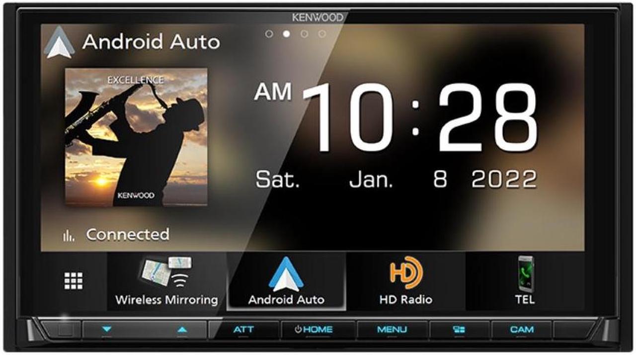 Alt view image 9 of 12 - Kenwood DMX958XR eXcelon 2-DIN Wireless CarPlay/AA Receiver+ CMOS-740HD Camera
